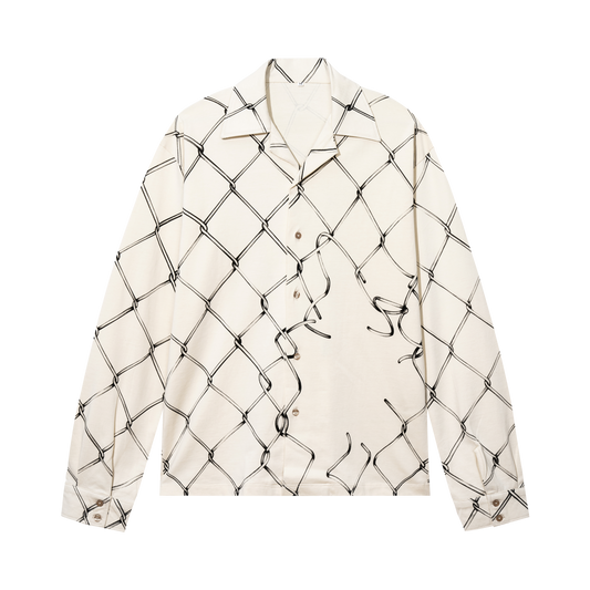 Broken Fence Camp Collar LS Shirt