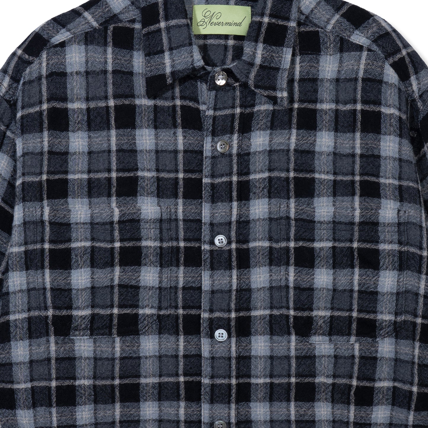 Black Wool Button Up Shirt