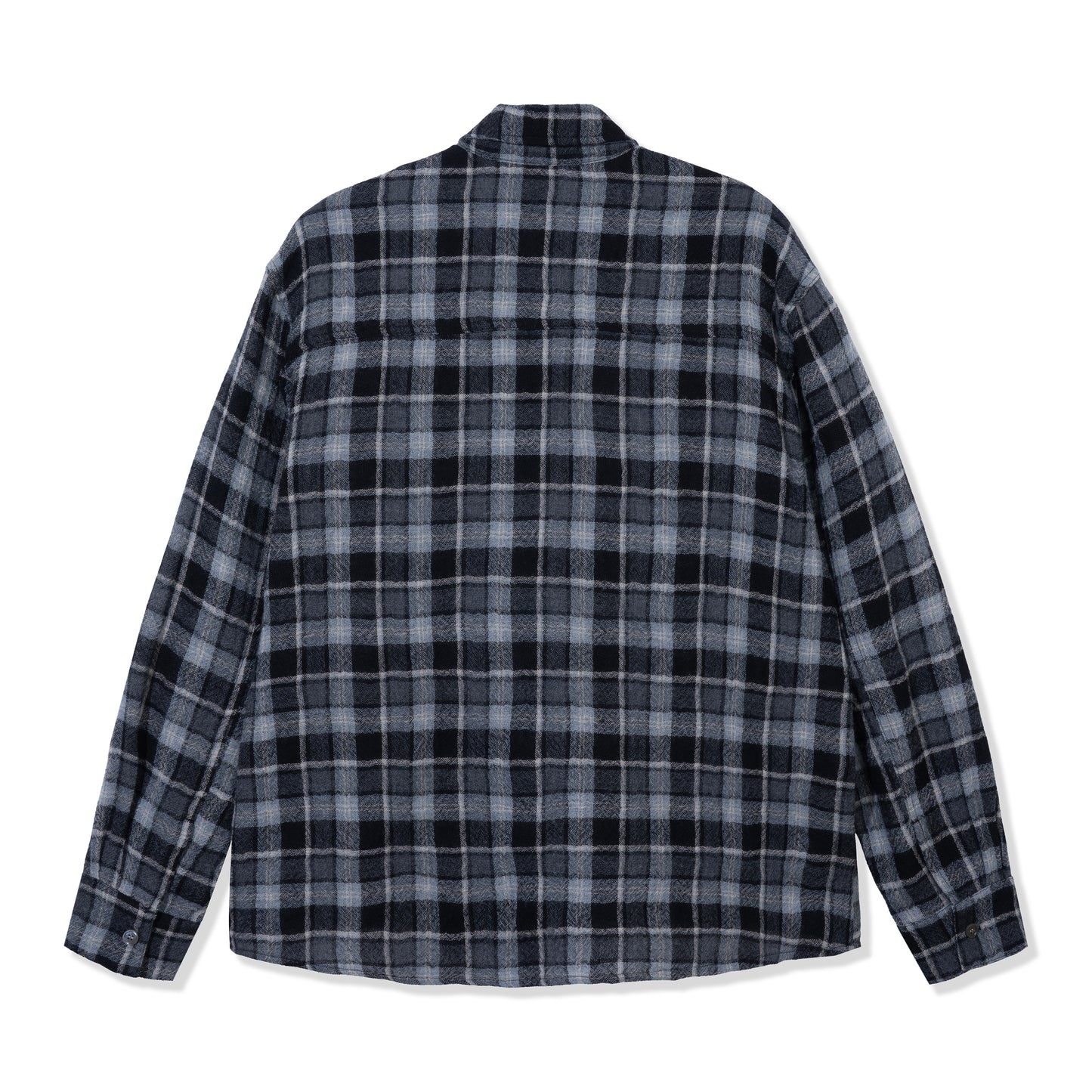 Black Wool Button Up Shirt