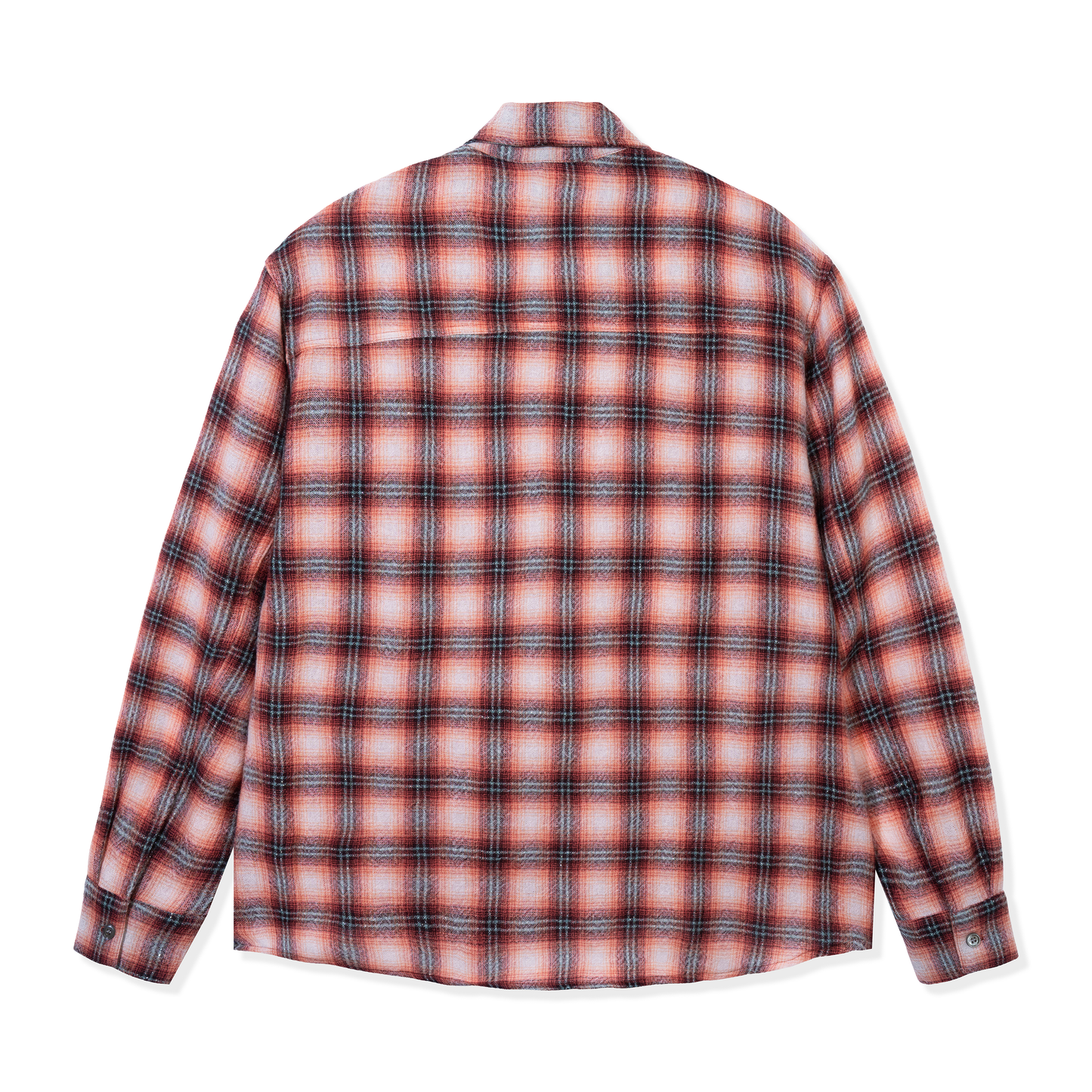 Red Wool Button Up Shirt